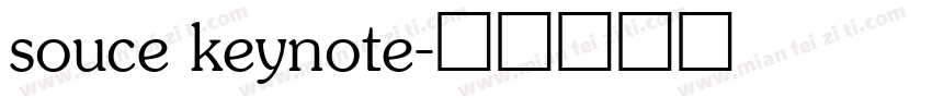 souce keynote字体转换